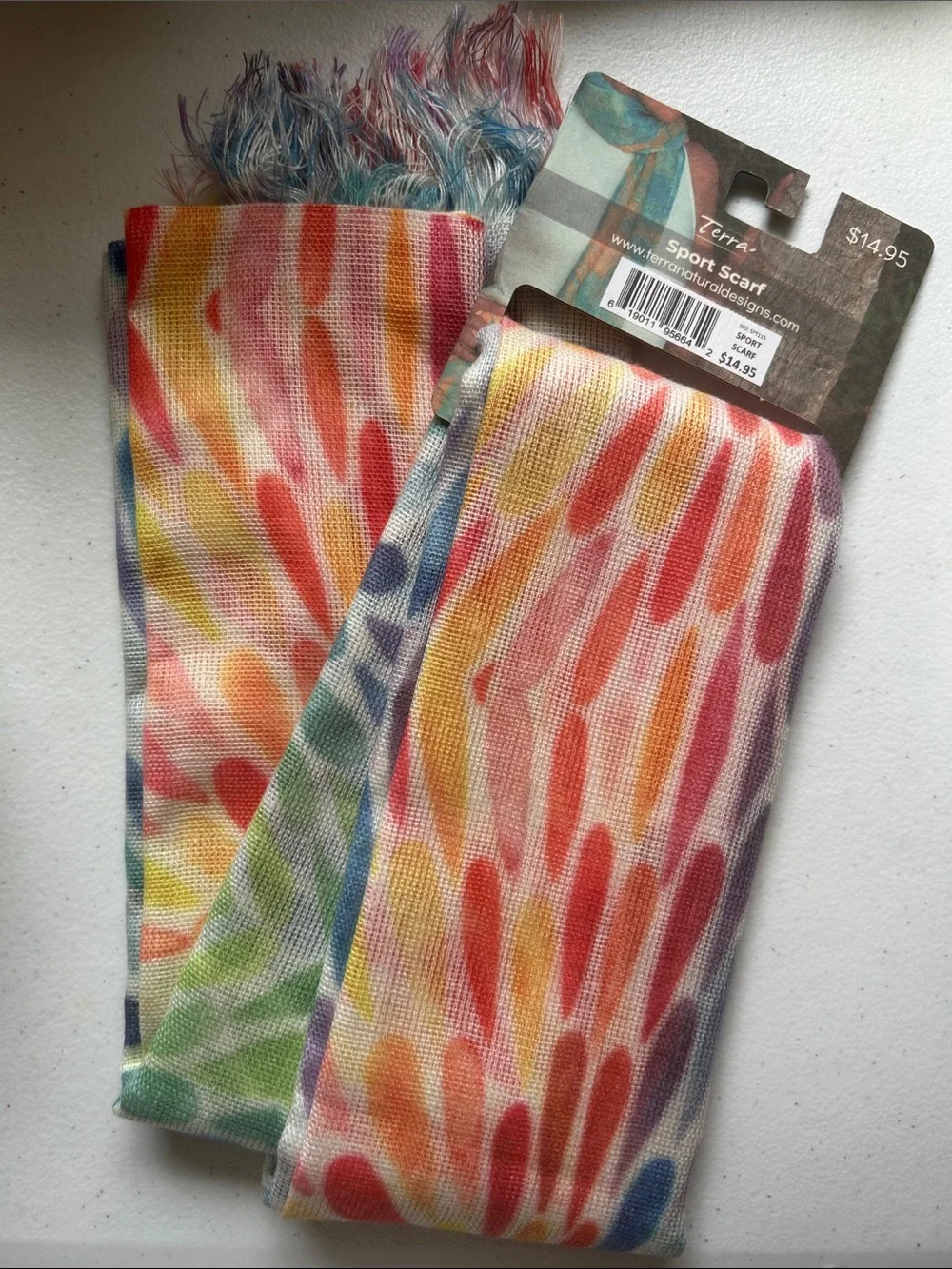 Terra Natural Designs Handmade Sport Scarf NWT